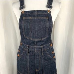 Madewell Denim Overalls, Flare Leg, S